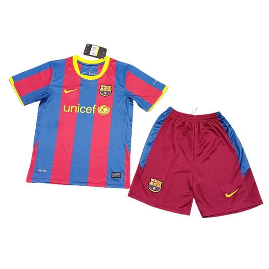 Barcelona 2010-2011 Home Kids Retro