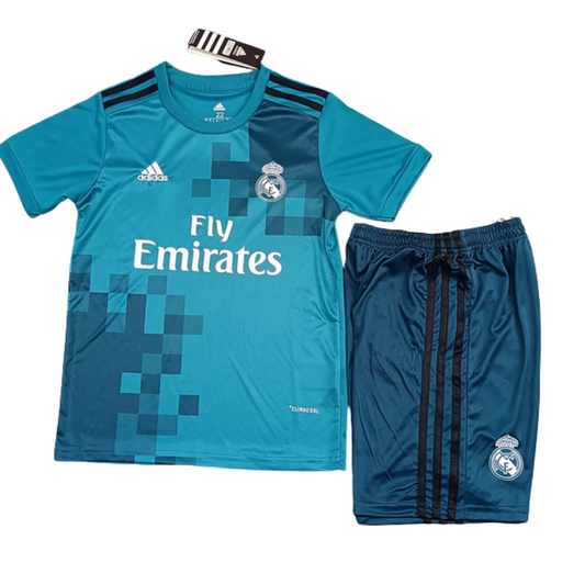 Real Madrid 2017-2018 Third Kids Retro