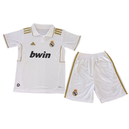 Real Madrid 2010-2011 Home Kids Retro