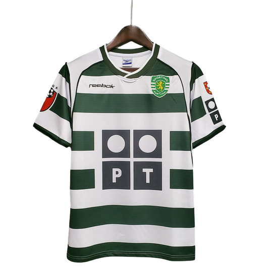 Sporting Lisbona 2001-2002 Home Retro