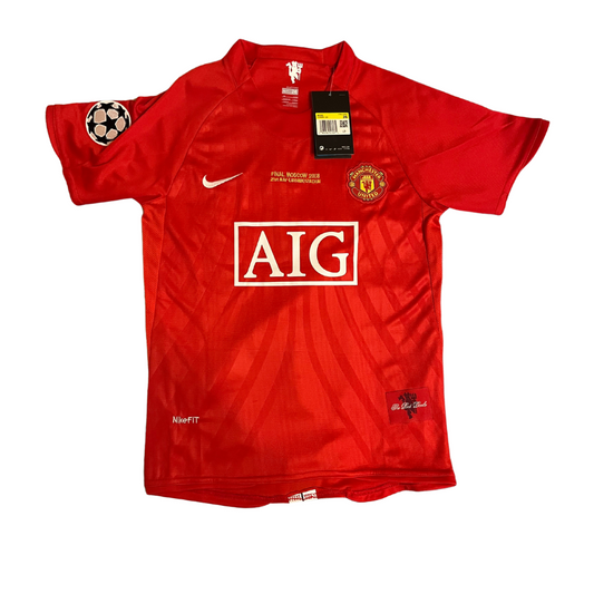 Manchester United Home Final Kids Kit Retro 2007-2008